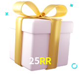 Receba seus bônus de boas-vindas no 25RR